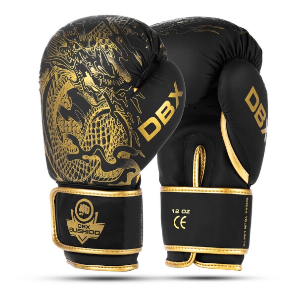 Boxerské rukavice DBX BUSHIDO Gold Dragon Velikost: 30-B3-052