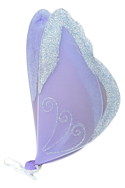 Barevná motýlí křídla s flitry varianta: fialová