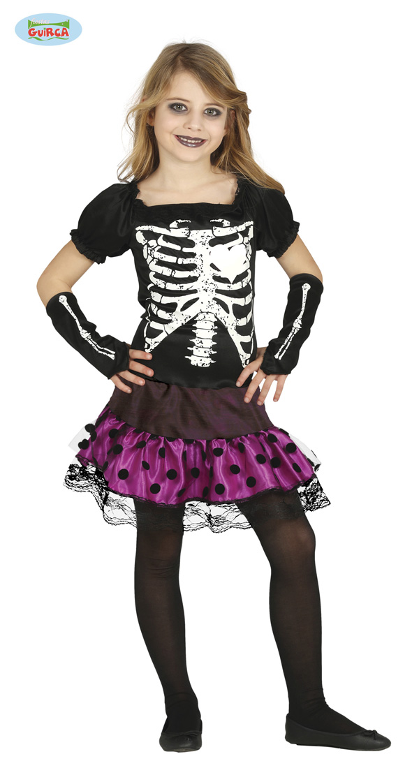 Guirca Fiestas Španělsko URBAN SKELETON - kostým varianta: 10 až 12 let