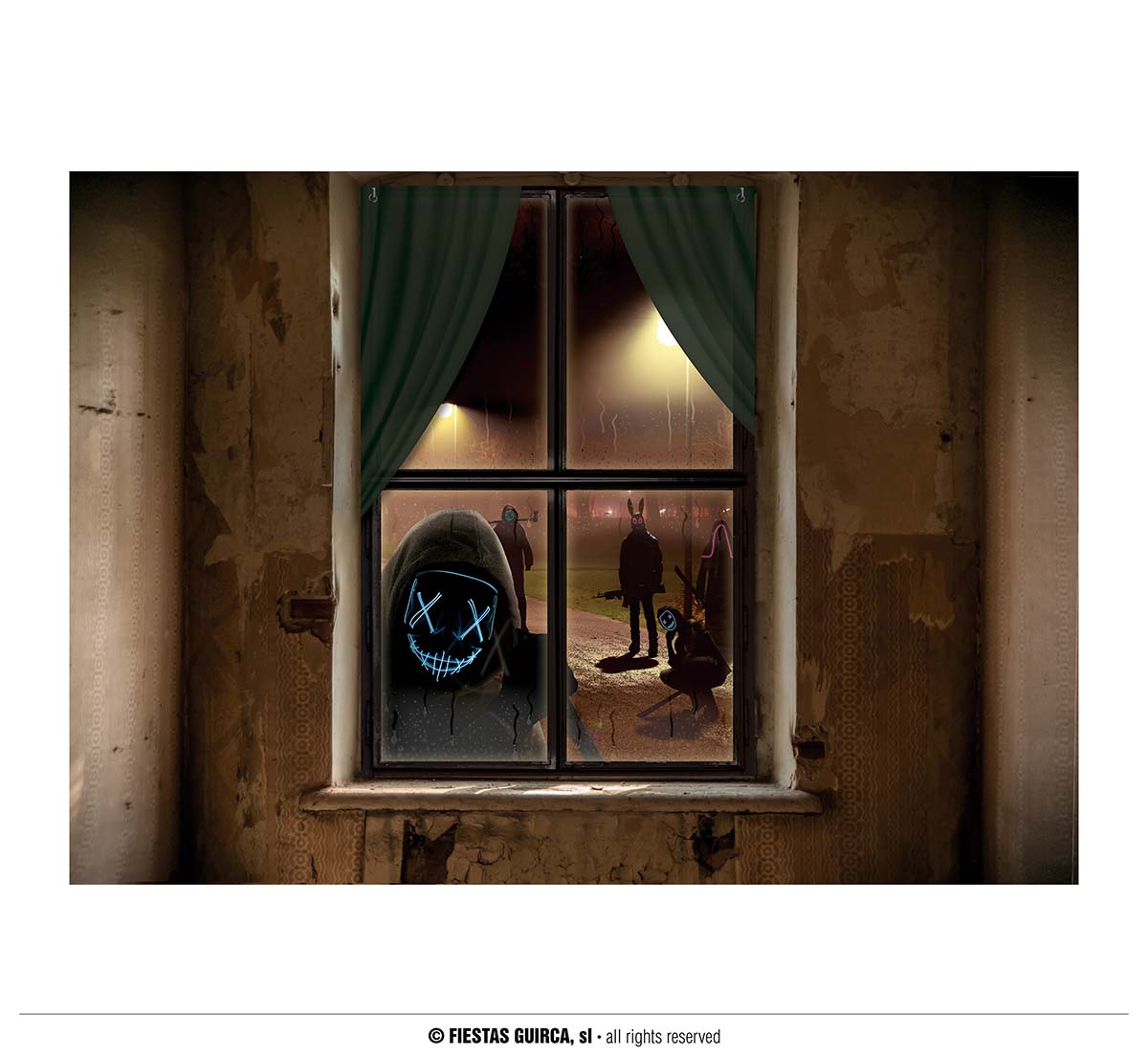 Guirca Dekorace na okno "zabijácký den"