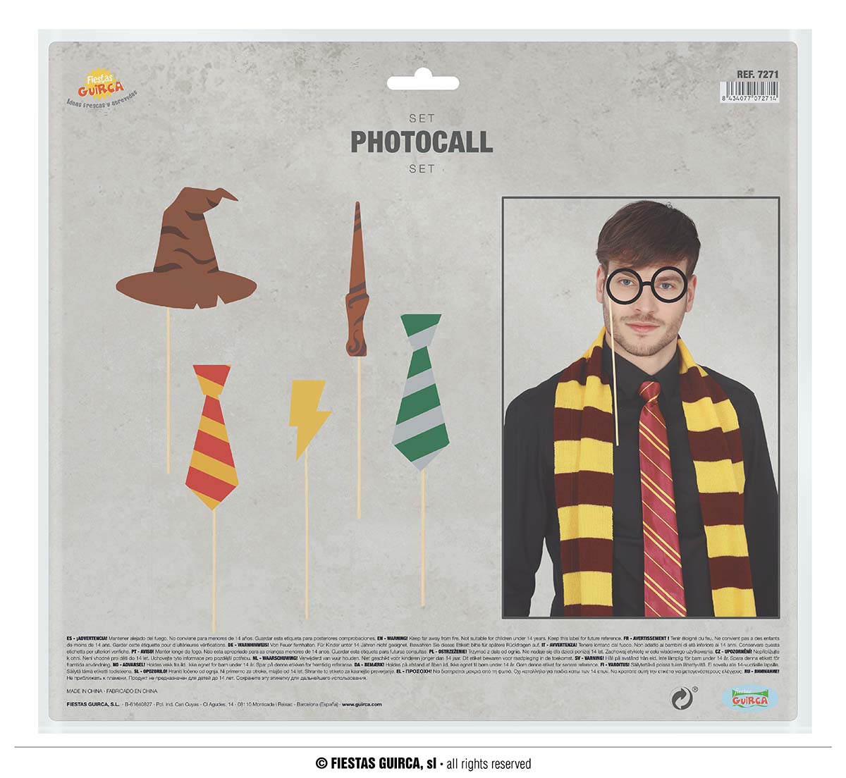 Guirca Harry Potter sada 6 ks dekorací k focení