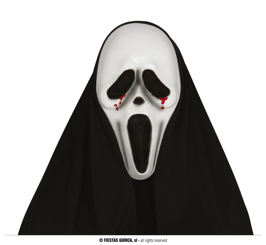 Guirca Maska vřískot s kapucí