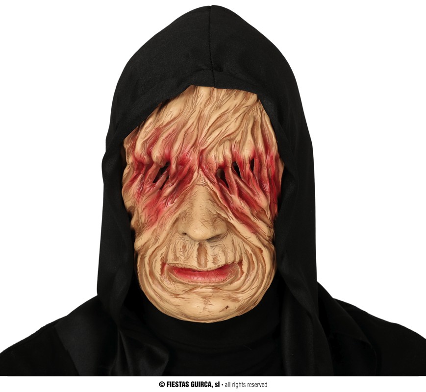 Guirca Maska malomocného s kapucí