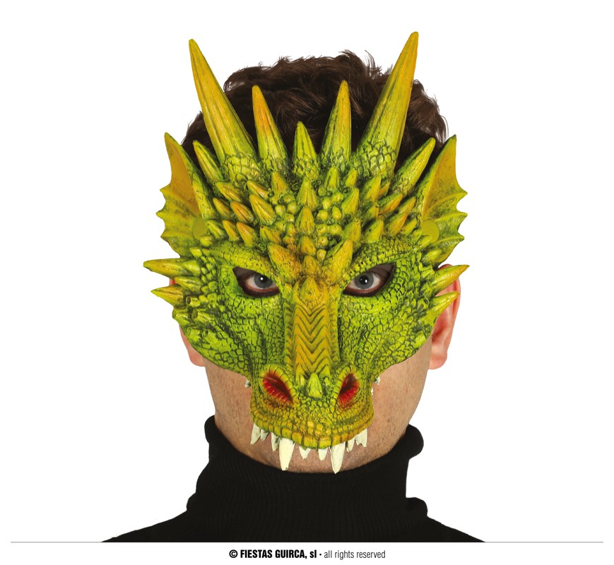 Guirca Pěnová poloviční maska draka