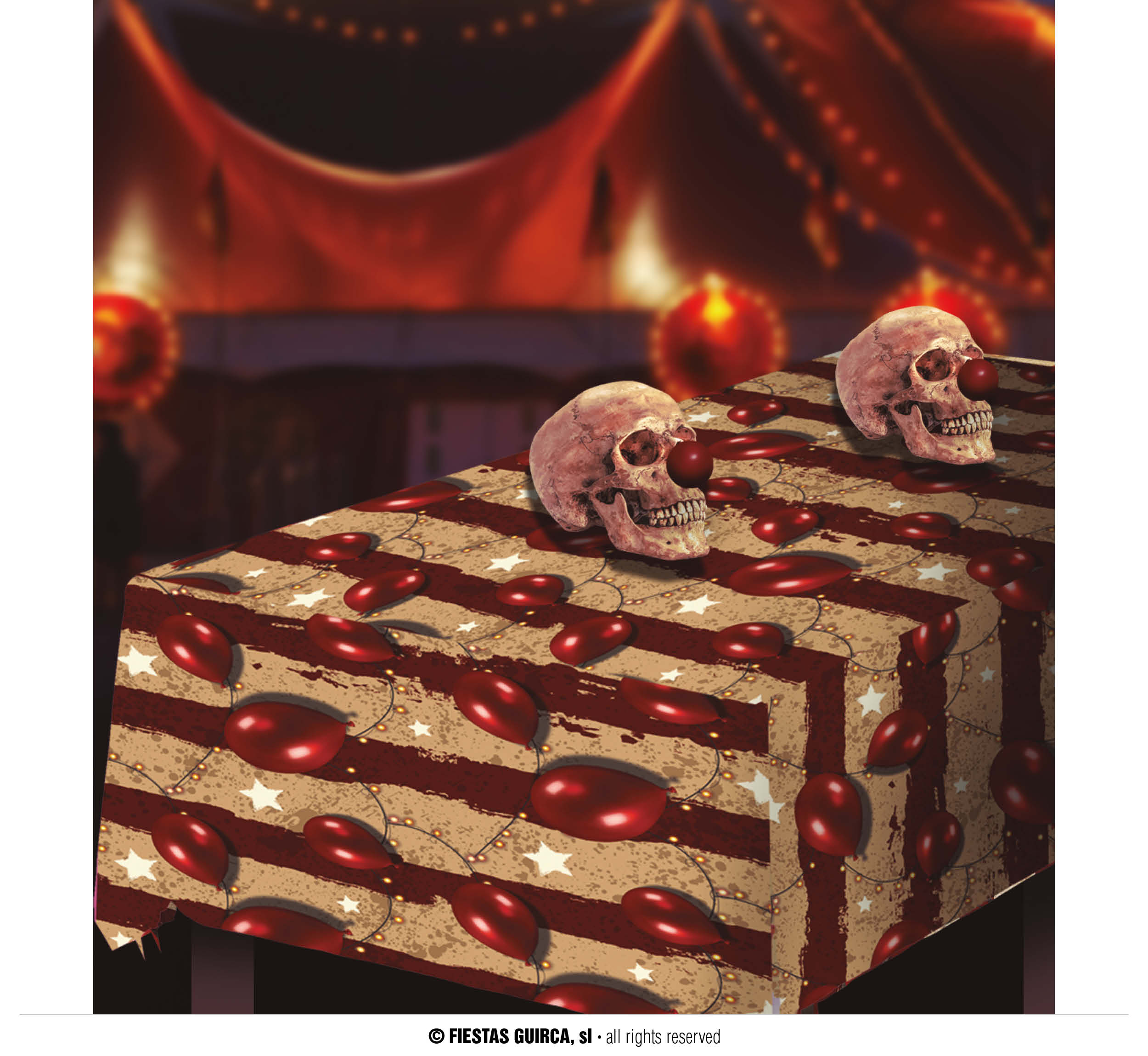 Guirca Ubrus s motivem klauna 137x274 cm