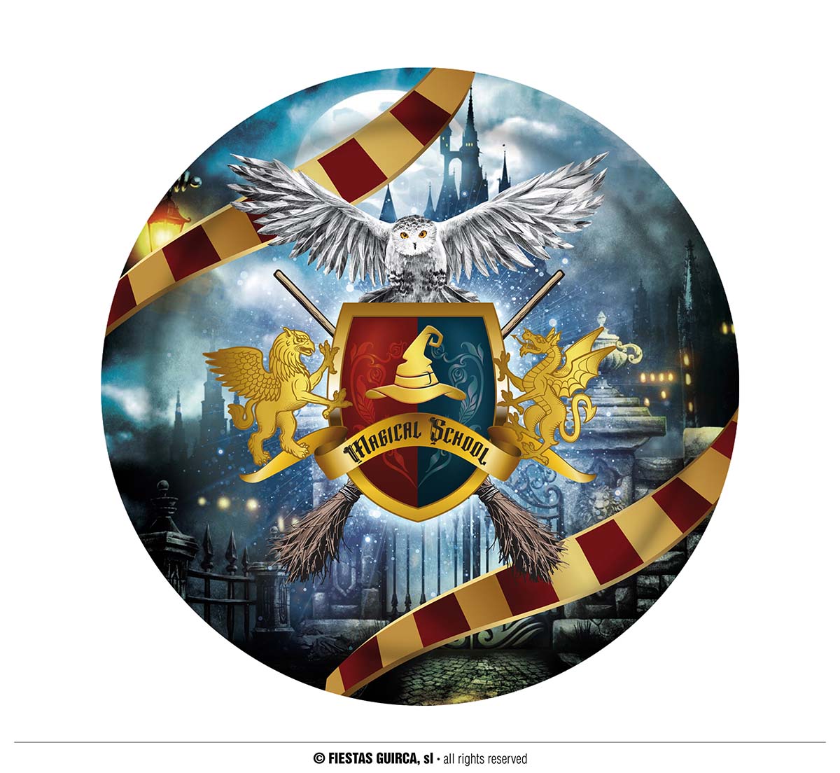 Guirca 6 talířů Harry Potter 23 cm