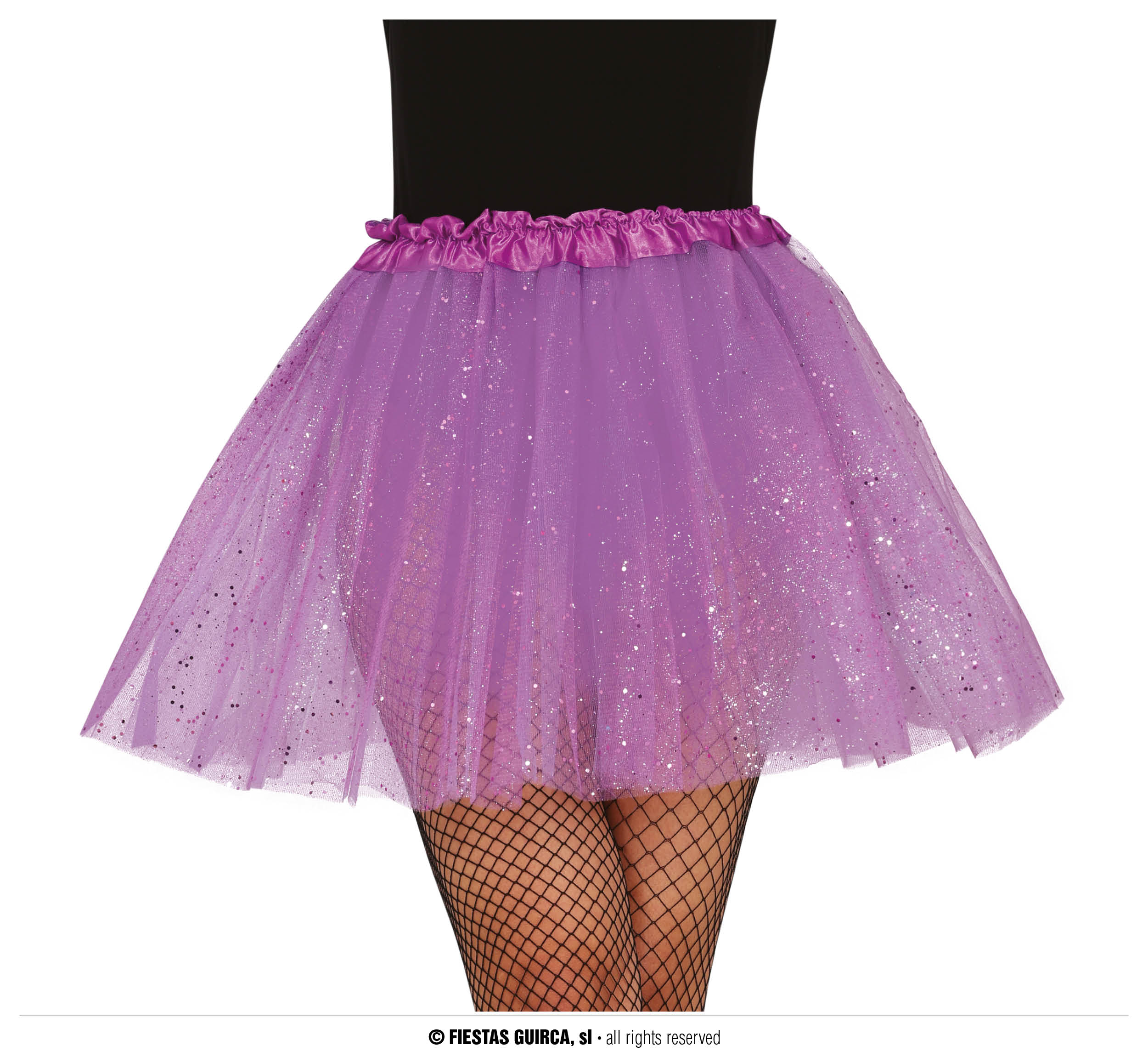 Guirca Fialová tutu sukně s flitry 40 cm