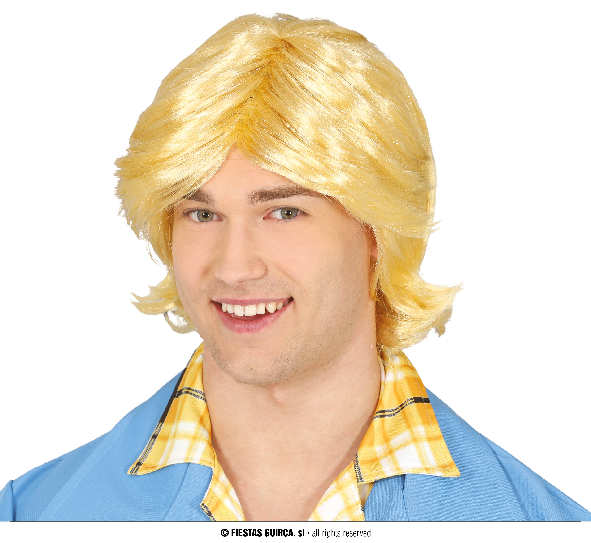 Guirca Paruka blond vlasy pro muže