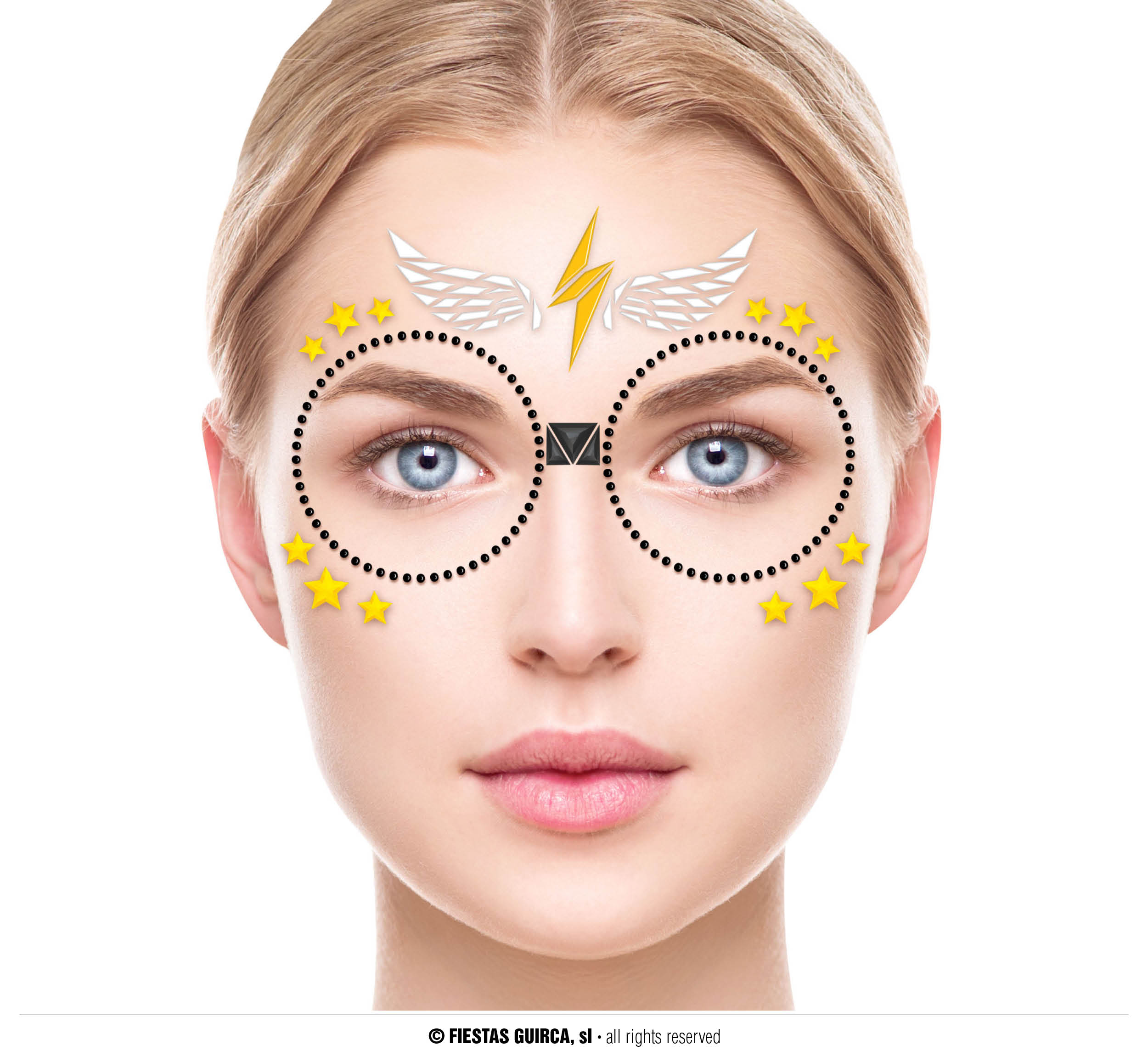 Guirca Nálepka na obličej čaroděj