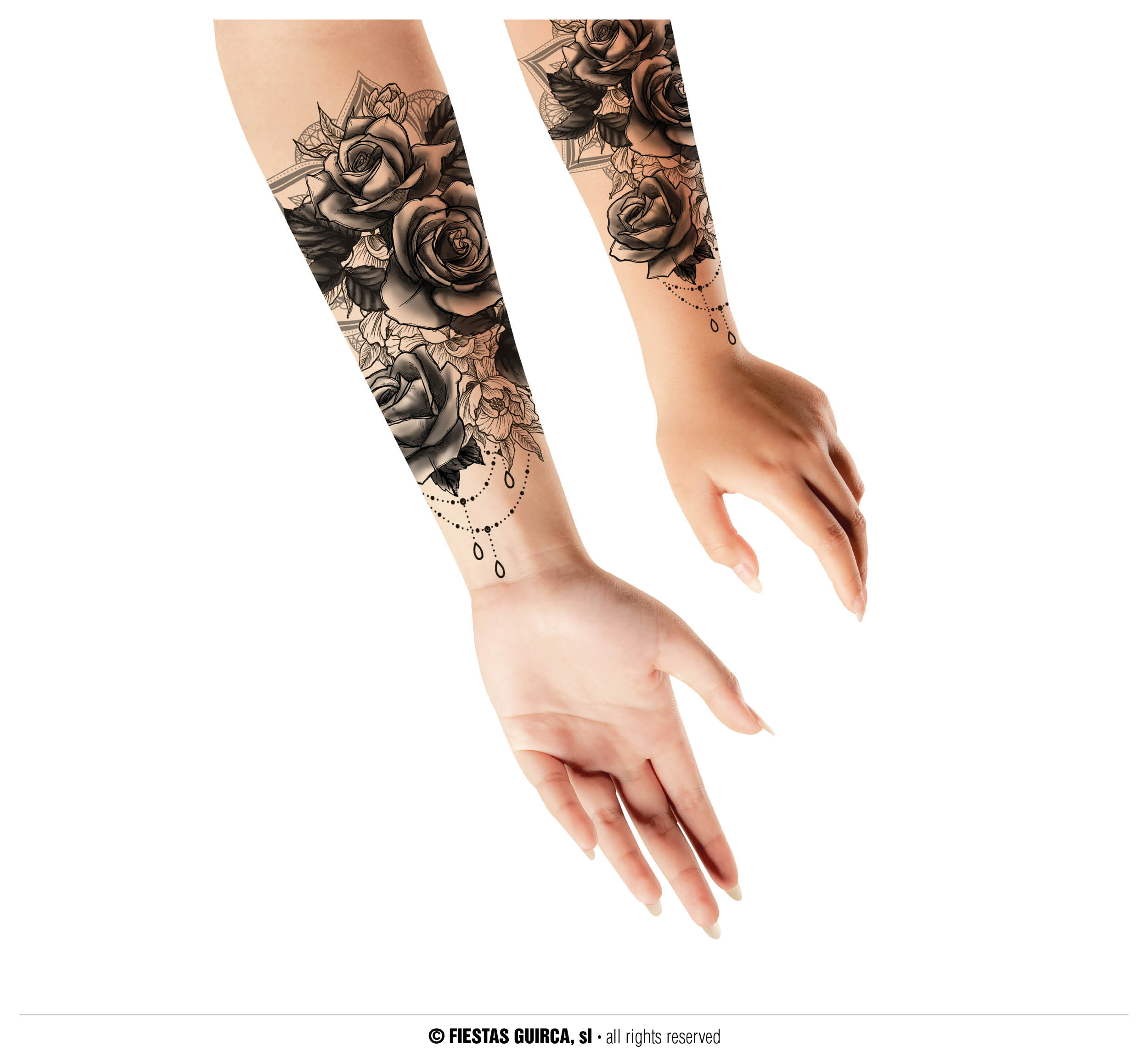 Guirca Tetování růže 14x30 cm