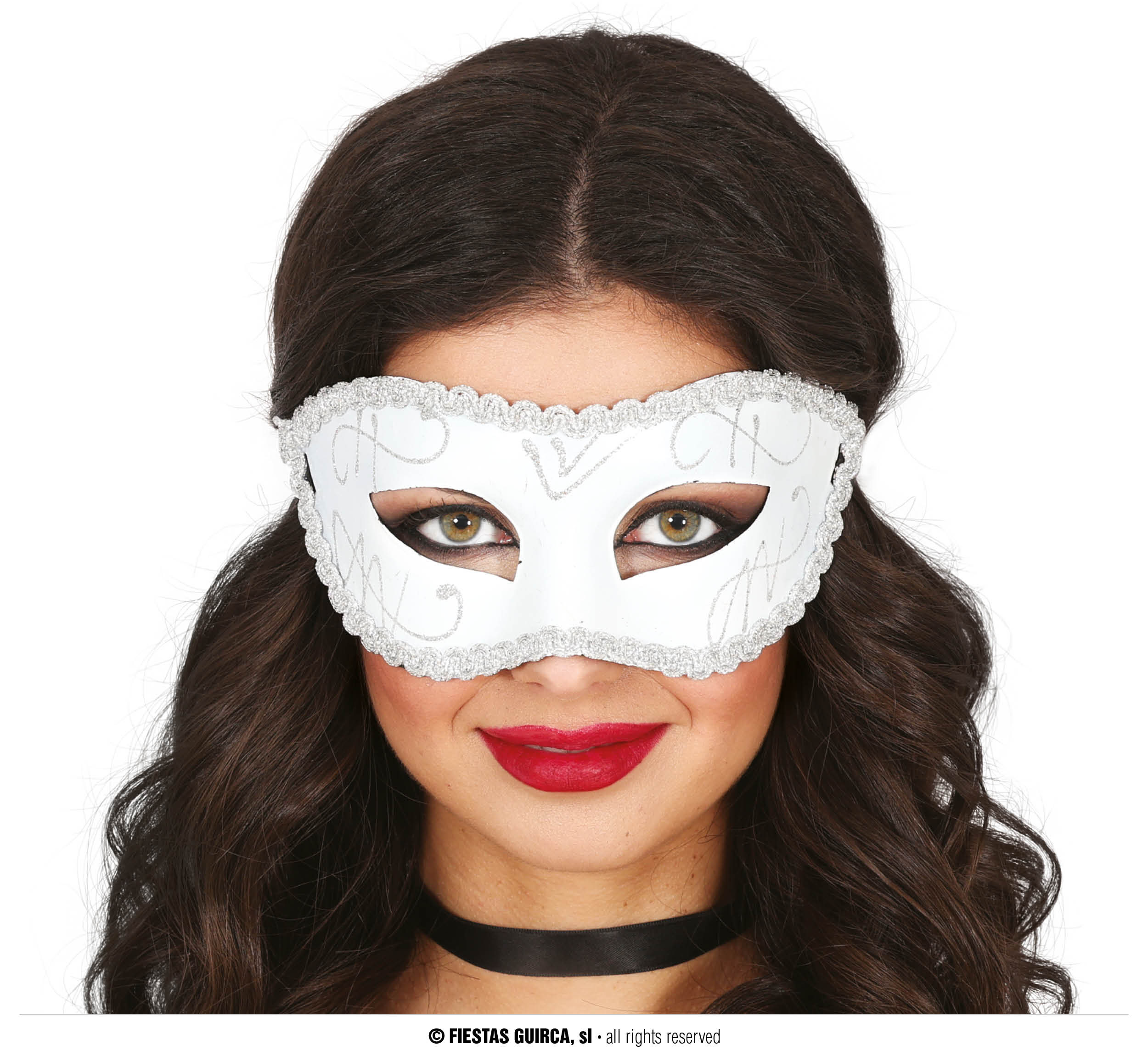 Guirca Bílá škraboška