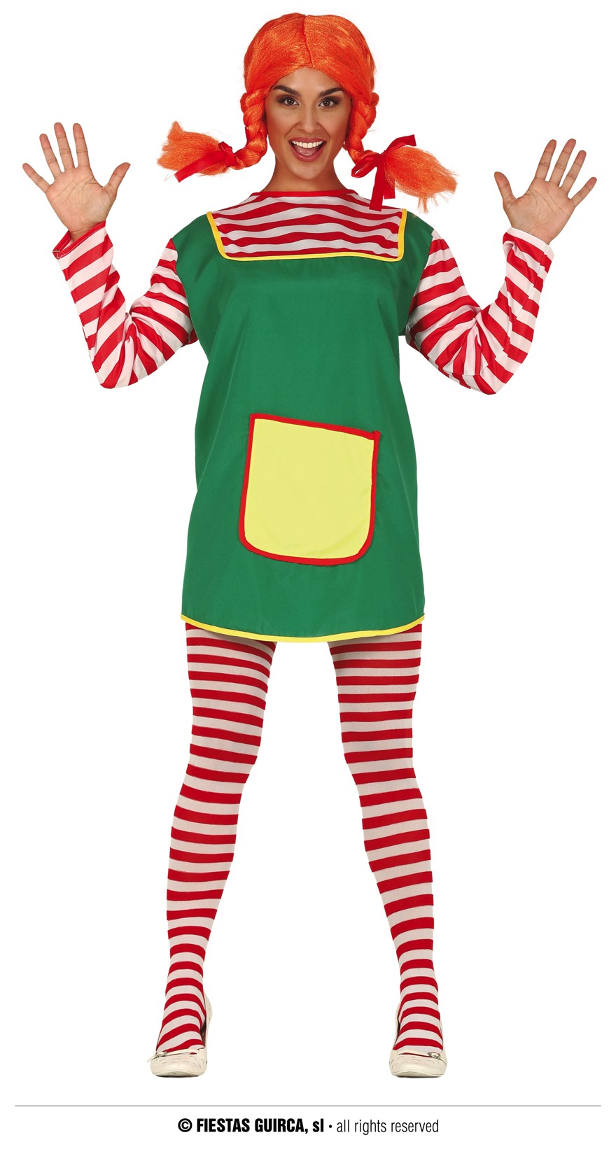 Guirca Pippi dlouhá punčocha dámský kostým Velikost: L 42/44