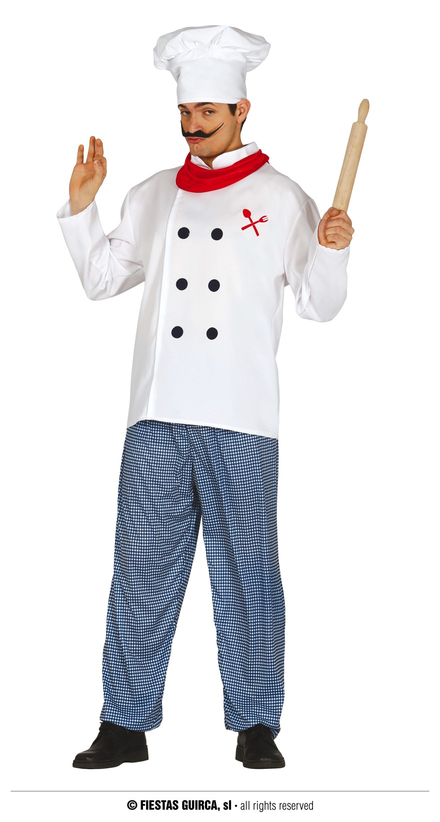 Guirca Kuchař pánský kostým Velikost: L 52/54