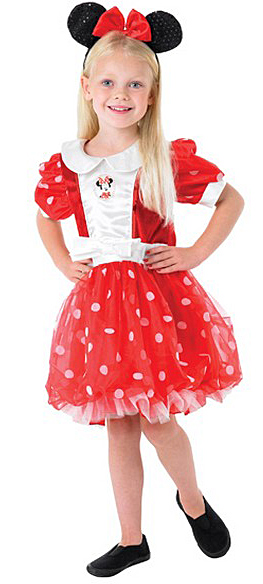 Rubies USA Minnie M Red Puff Ball L - D varianta: LD  7 - 8 roků