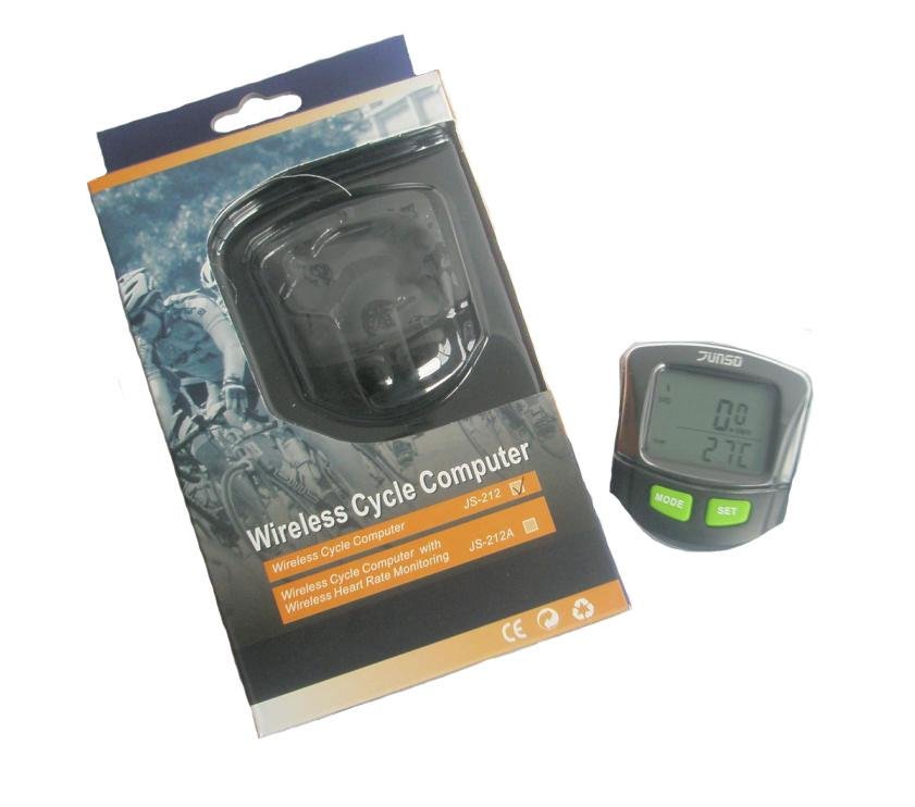Cyklocomputer JUNSO 212 bezdrátový černý varianta: černá