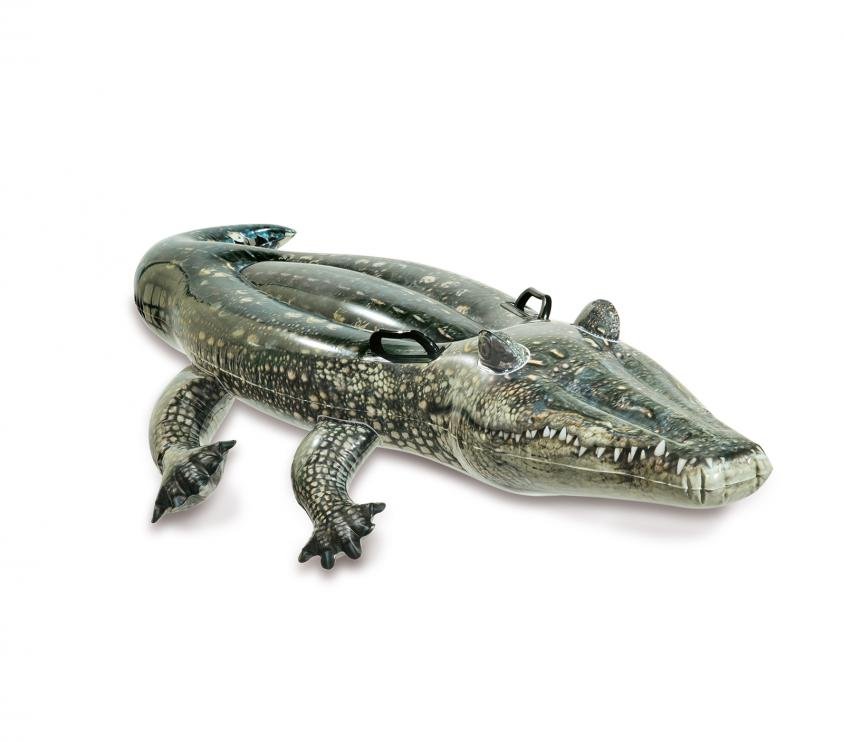 Nafukovací aligátor do bazénu Intex 57551 170x86 cm varianta: zelená