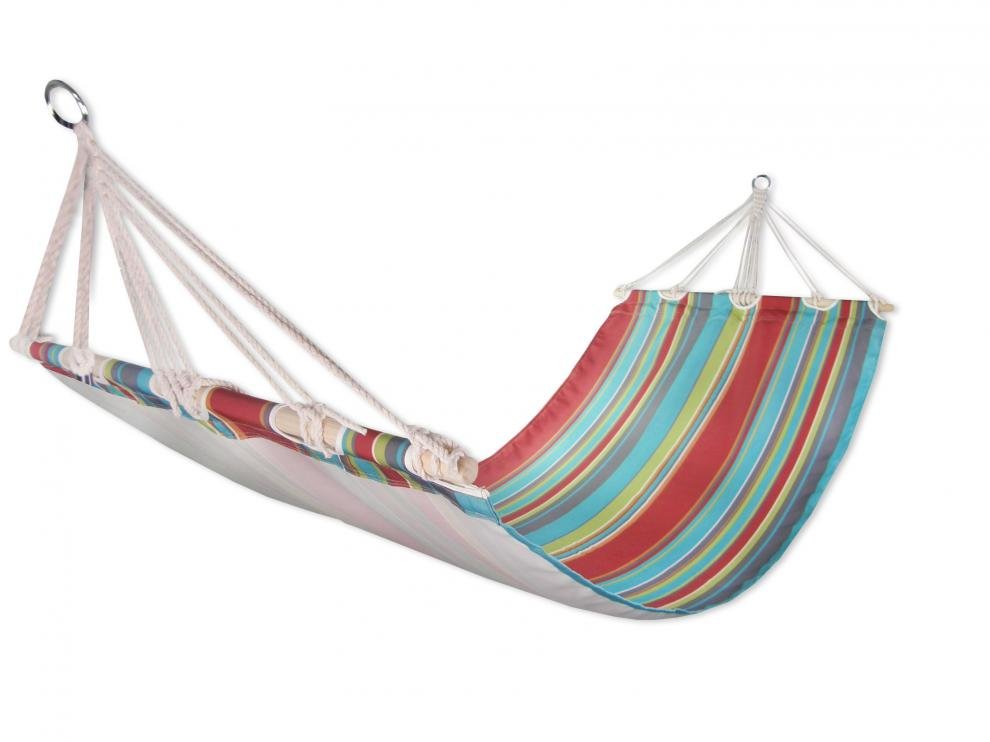 Houpací lehátko Sedco 200x80cm pruhované varianta: duhová