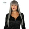 GRAY BOB WIG HQ - paruka šedá dlouhovlasá