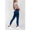 Hugz Dark Blue Mid Waist Denim Yellow Stitch S
