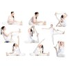Kostka YOGA + Popruh YOGA - Pure2Improve YOGA SET (Varianta černá)