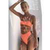 Hugz Plavky Malibu Cut Out Swimsuit Orange L