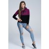 Gym Glamour Mikina 50/50 Berry&Black M