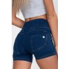 Hugz Dark Denim High Waist Short XS