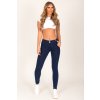 Hugz Dark Blue Low Waist Denim Dark Stitch XS