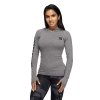 Better Bodies Tričko Performance Long Sleeve Hood Graphite Melange L