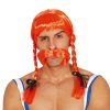 Obelix paruka gaul oranžová s copy