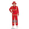 Hasičský oblek červený unisex