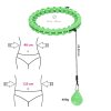 Masážní hula hoop HMS HHW12 plus size se závažím zelená