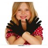 Pár černých rukavic pro děti 17 cm