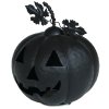 Kovová svítící dýně 16 cm