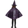 WITCH SET 50 CMS BLACK/PURPLE FOR CHILDREN