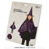 WITCH SET 50 CMS BLACK/PURPLE FOR CHILDREN