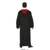 Elegant man's black Harry Potter robe with hood