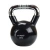 KTC 20 KG ČERNÝ KETTLEBELL S CHROMOVANÝM ÚCHOPEM HMS