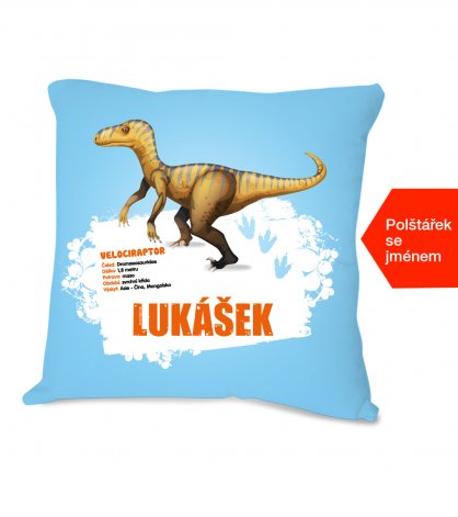 Dětský polštářek s dinosaurem