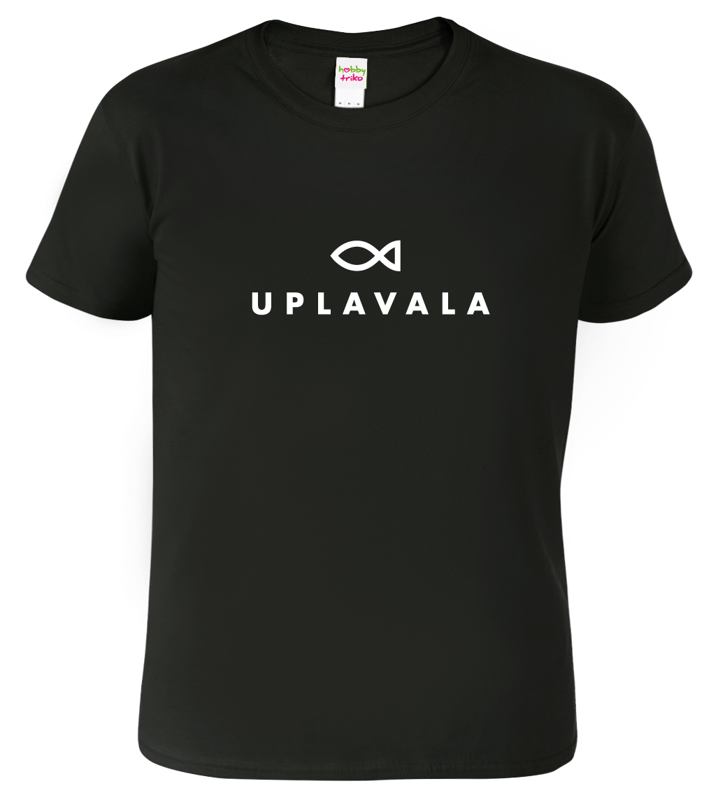 Pánské rybářské tričko - Uplavala Barva: Černá (01), Velikost: XL