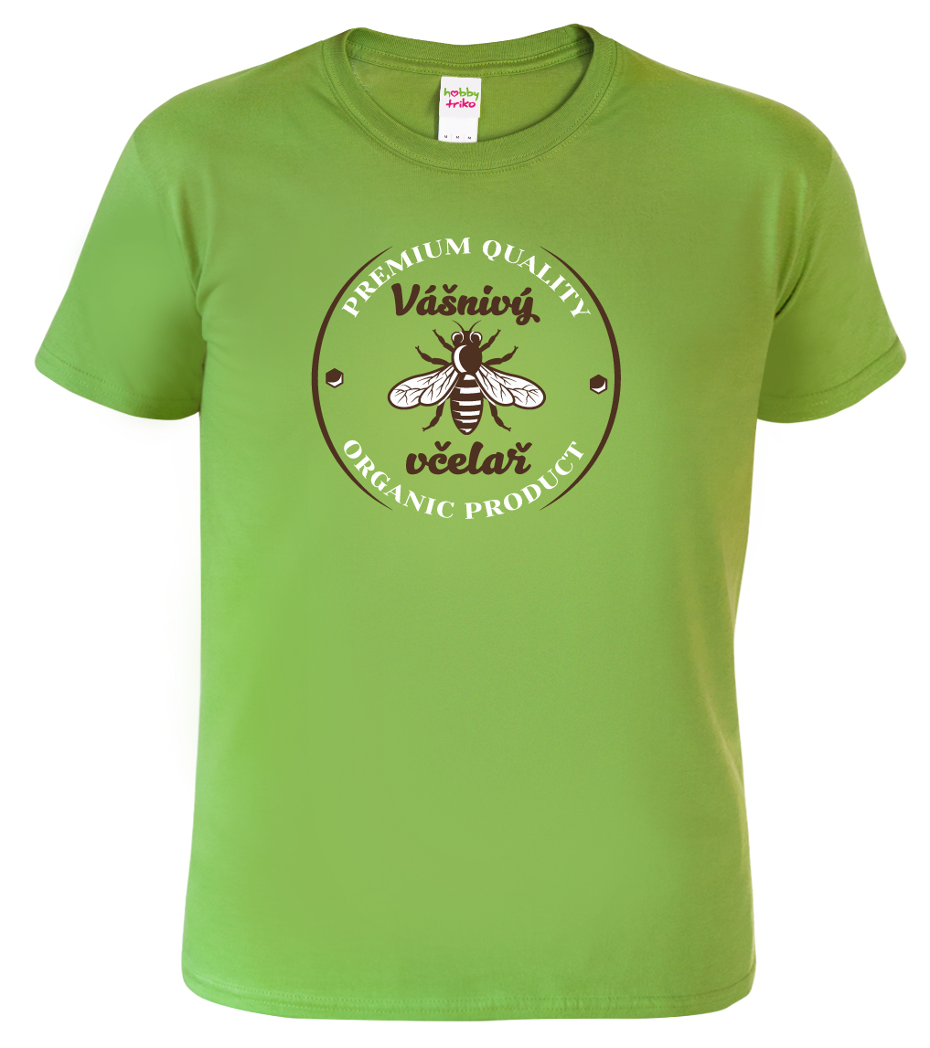 Pánské tričko pro včelaře - Vášnivý včelař Barva: Apple Green (92), Velikost: L
