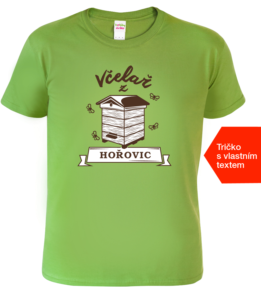 Pánské tričko pro včelaře - Včelař z Barva: Apple Green (92), Velikost: L