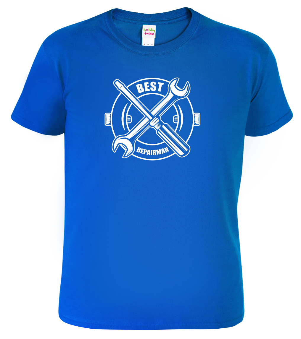 Pánské tričko pro opraváře - Best Repairman Barva: Královská modrá (05), Velikost: M