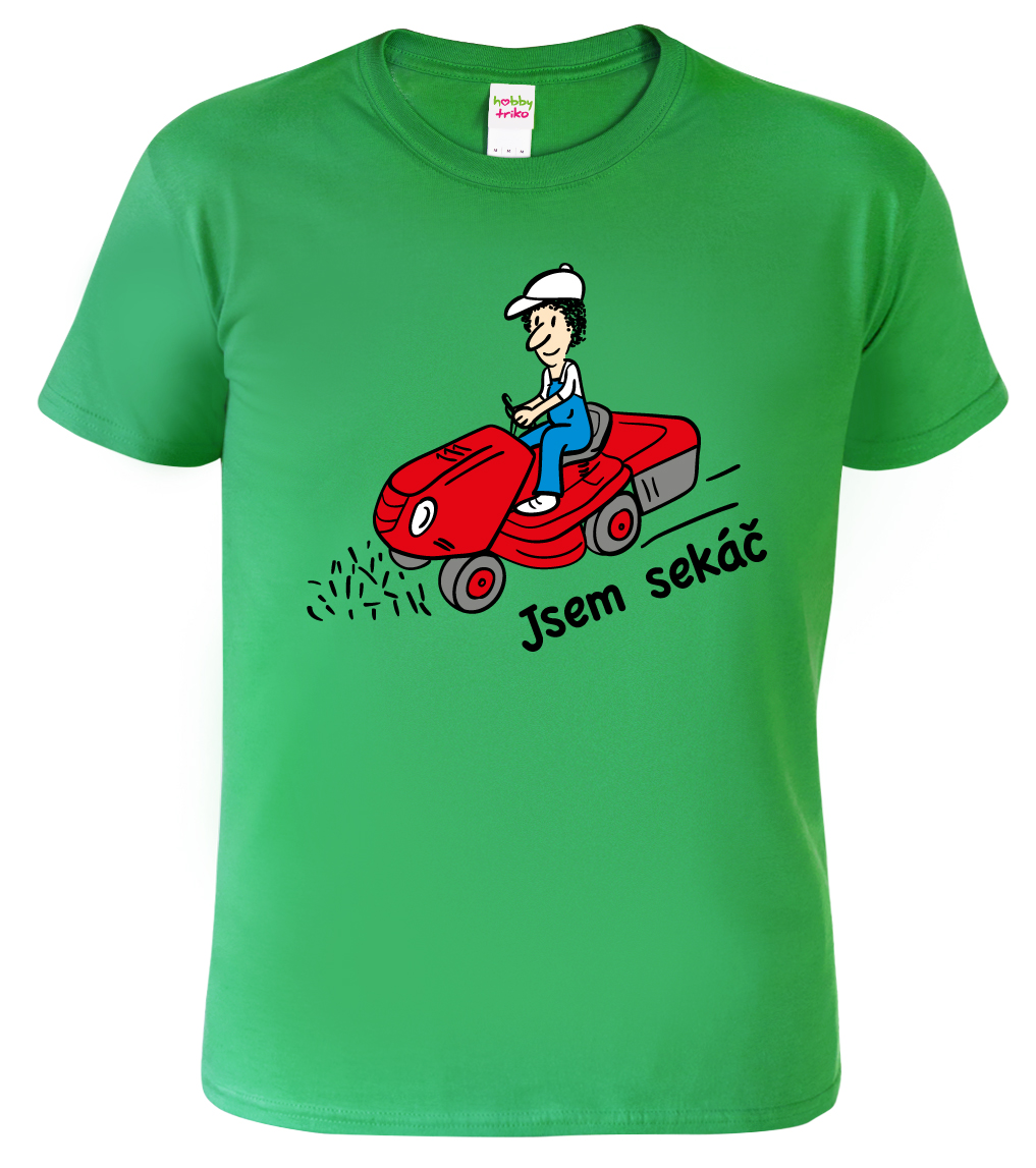 Dětské chlapecké tričko - Sekačka Barva: Středně zelená (16), Velikost: 10 let / 146 cm