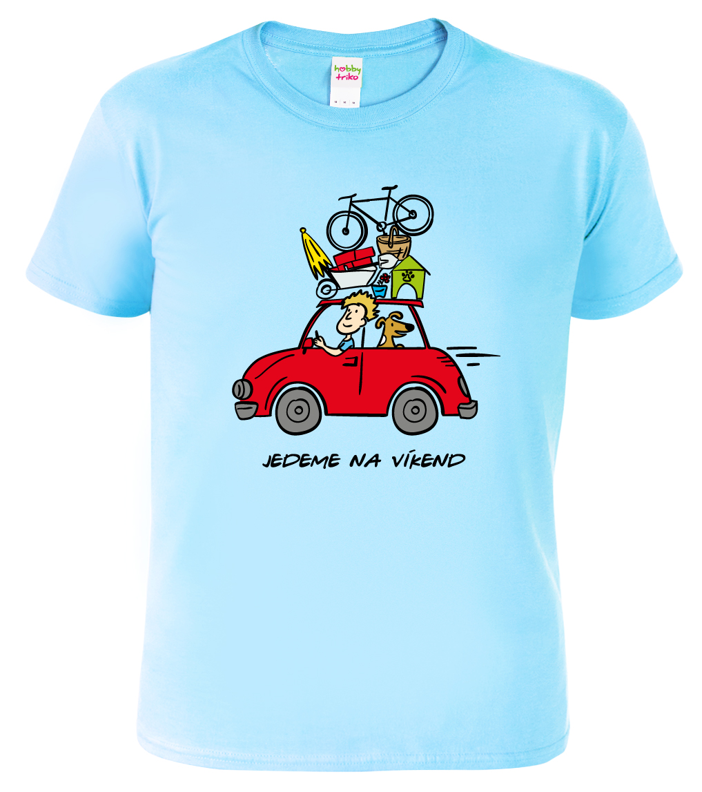 Dětské tričko pro chalupáře - Chalupáři Barva: Nebesky modrá (15), Velikost: 10 let / 146 cm