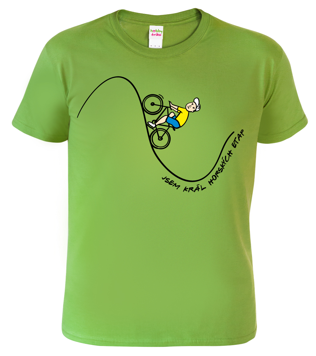 Pánské cyklistické tričko - Král horských etap Barva: Apple Green (92), Velikost: S
