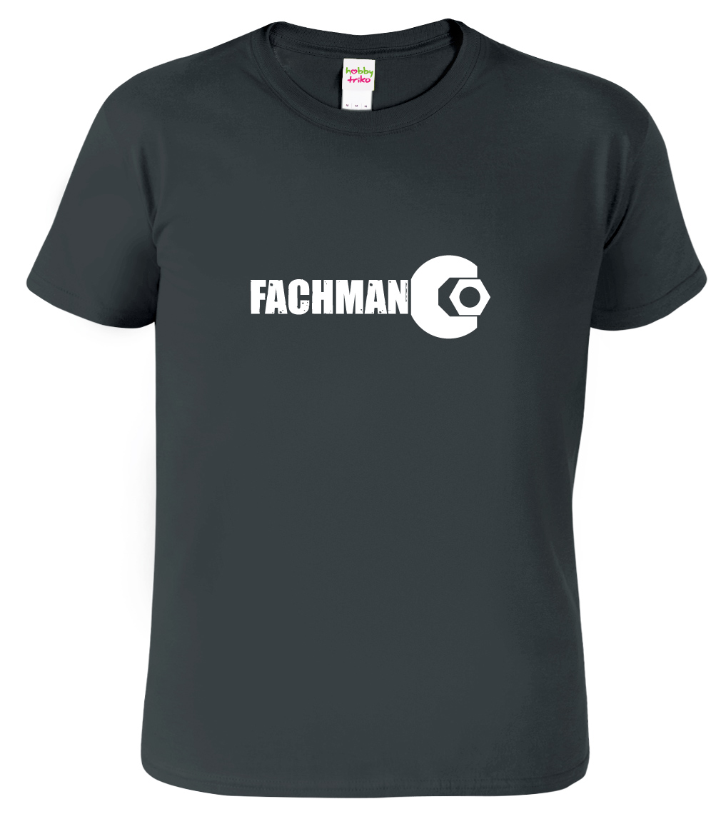 Pánské tričko pro kutila - Fachman Barva: Tmavá břidlice (67), Velikost: L
