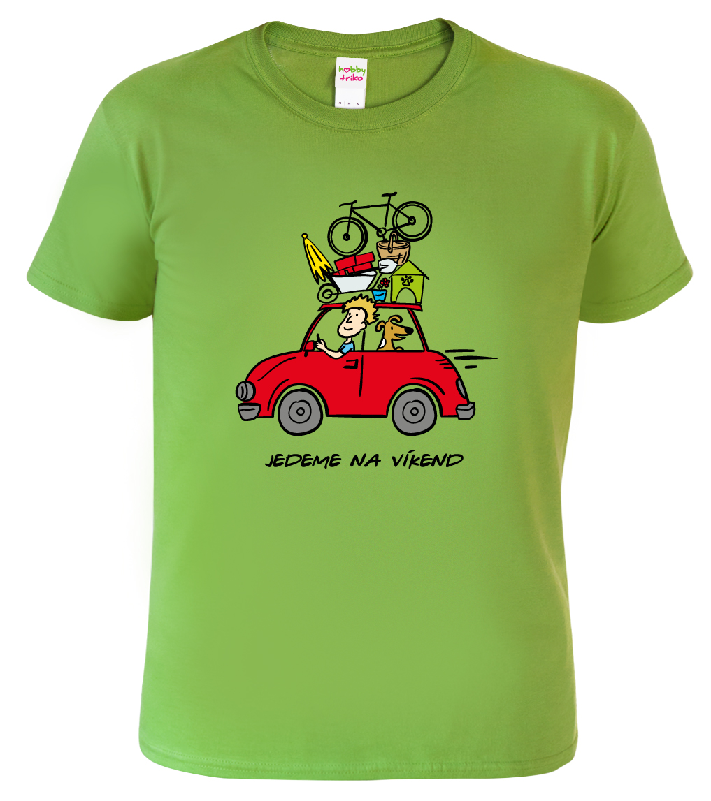 Pánské tričko pro chalupáře - Chalupáři Barva: Apple Green (92), Velikost: S