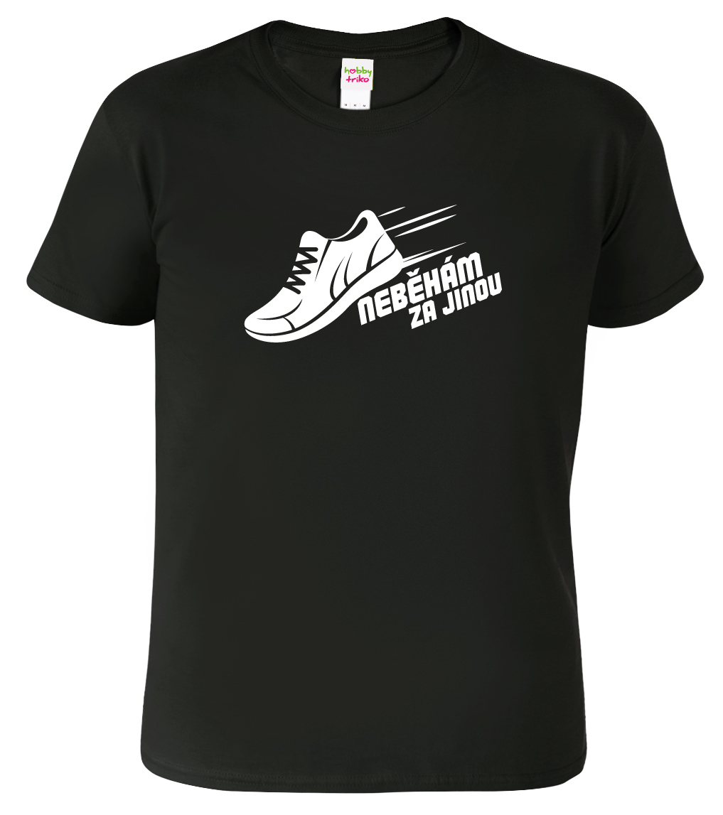 Pánské běžecké tričko - Neběhám za jinou Barva: Černá (01), Velikost: M