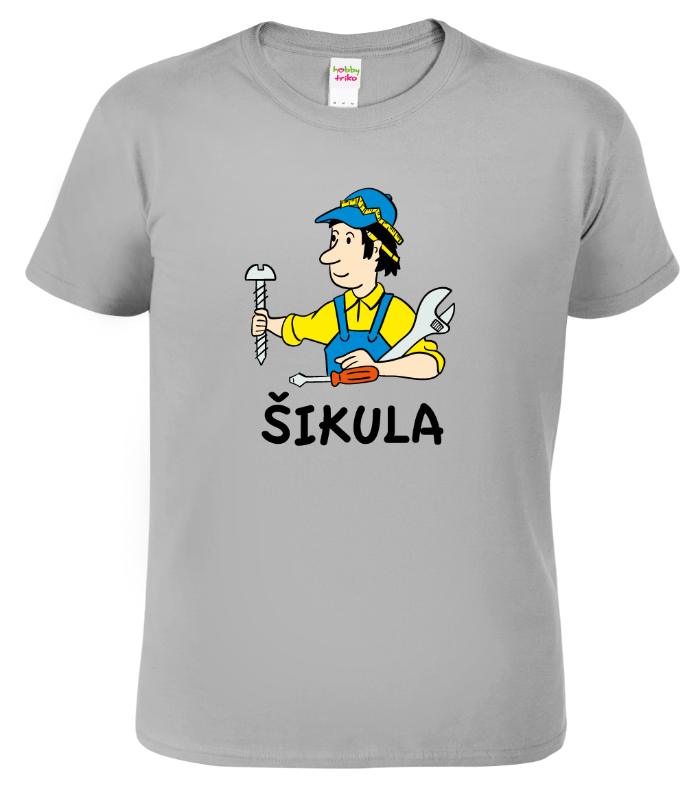 Pánské tričko pro kutila - Šikula Barva: Šedá - žíhaná (Sport Grey), Velikost: XL